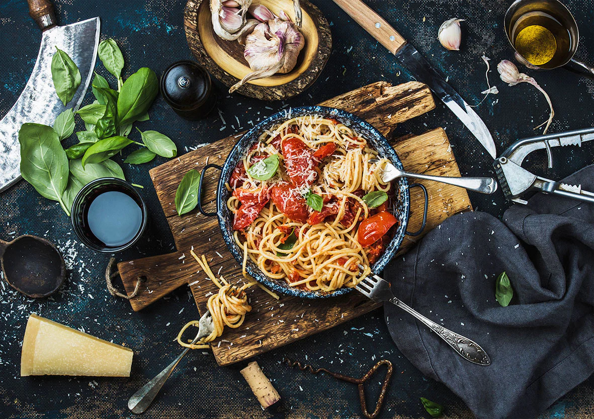 Rotwein zu Pasta Bolognese - perfektes Food Pairing