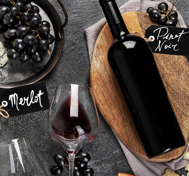 Rotwein zum Fleisch